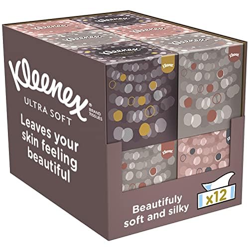 Kleenex Ultra Soft Facial Tissues - Pack of 12 Cube Boxes 8