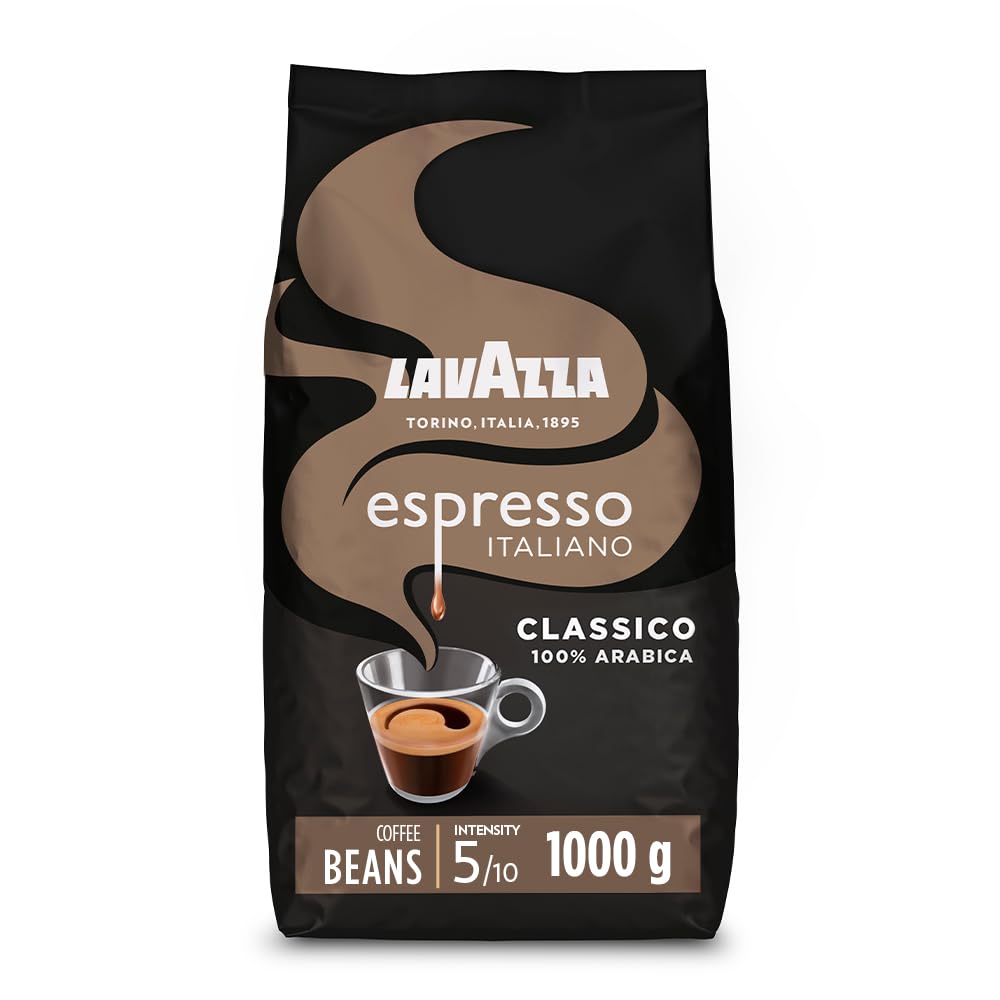 LAVAZZA Espresso Italiano Classico Whole Coffee Beans - 100% Arabica, Medium Roast, 1 kg 1