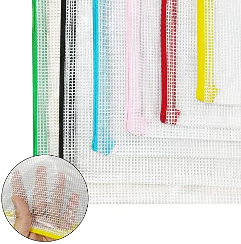 NORTHERN BROTHERS 30PCS A4 Zip Wallets - Waterproof PVC Document Folders with Zipper Closure 4
