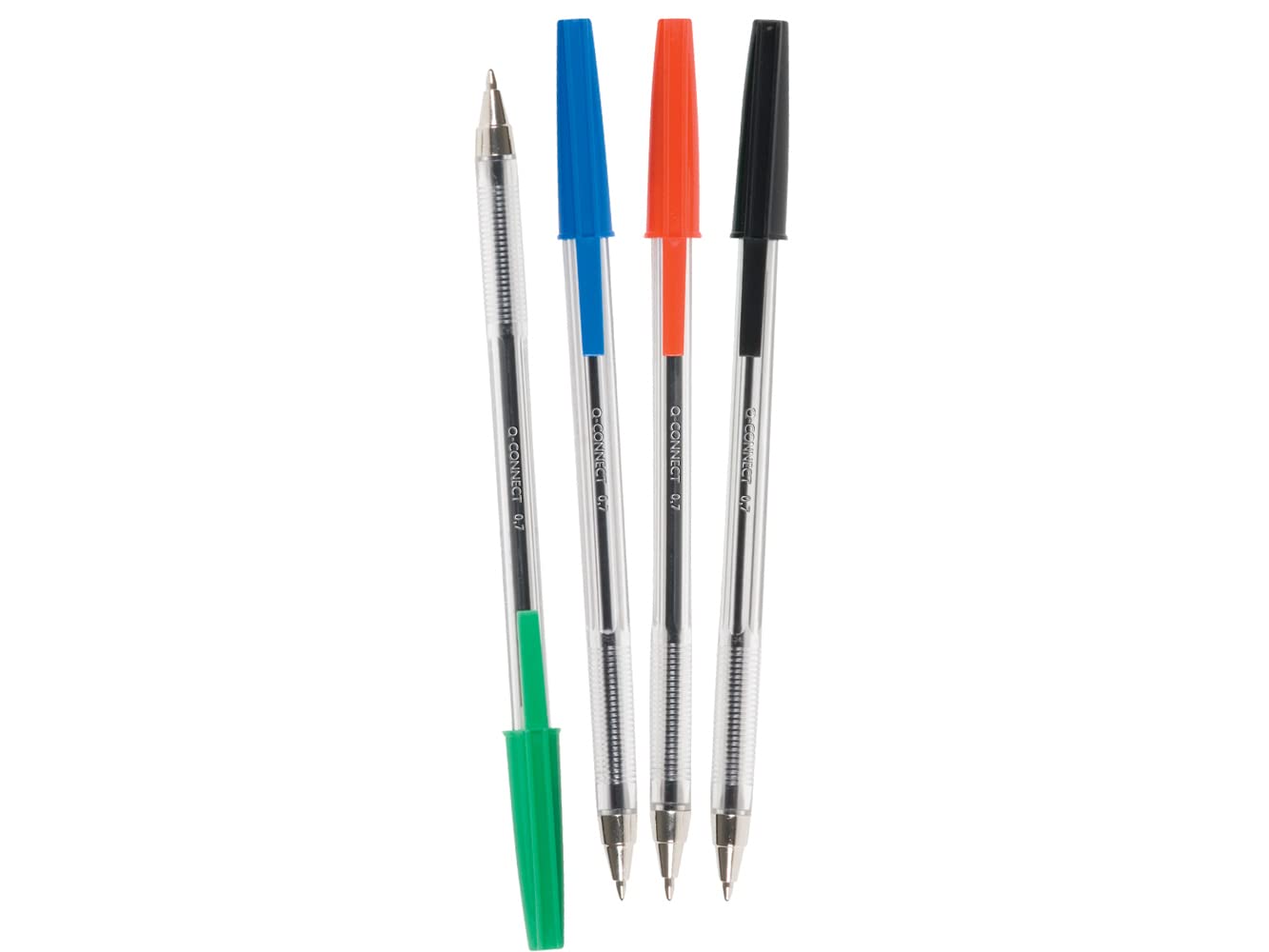 Q-Connect Medium Ballpoint Pen KF34043 - Blue Ink, Tungsten Nib, Ergonomic Barrel | Pack of 20