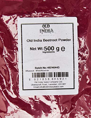 Old India Beetroot Powder 500g - 100% Pure Natural Powder for Smoothies, Juices & Cooking