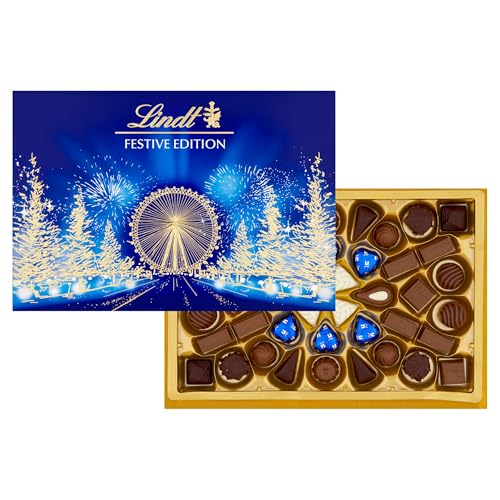 Lindt Festive Edition Christmas Sharing Box – 690g Assorted Milk, Dark & White Chocolates 2