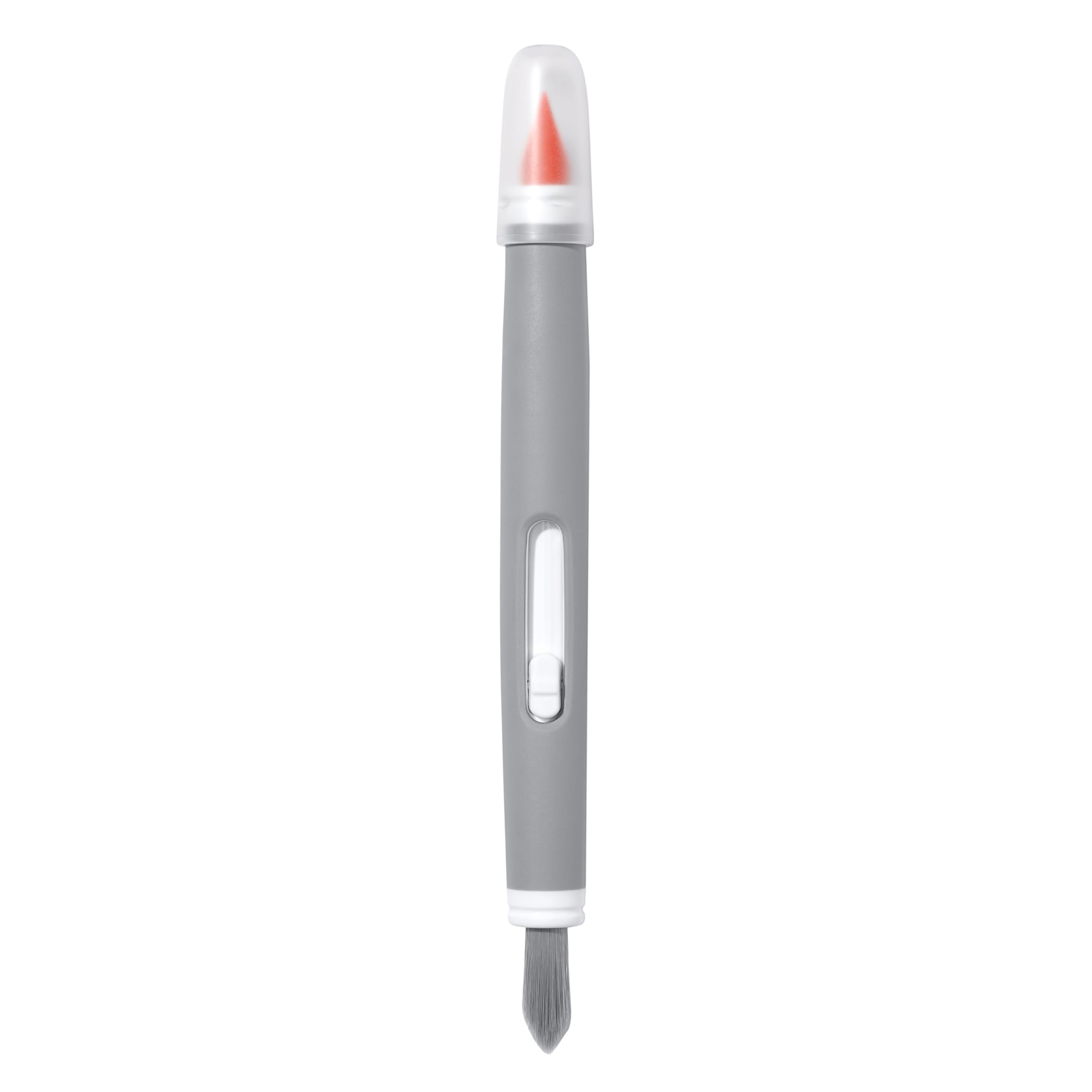 OXO Electronics Cleaning Brush - Soft Bristles & Silicone Wiper for Keyboards, Phones, Laptops | Grey 1