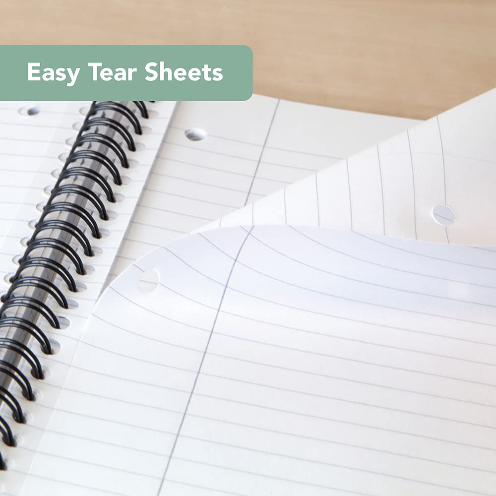 SUMMIT Cambridge Jotter A4 Wirebound Notebook - 200 Pages, 8mm Lined with Margin, 4-Hole Punched 4