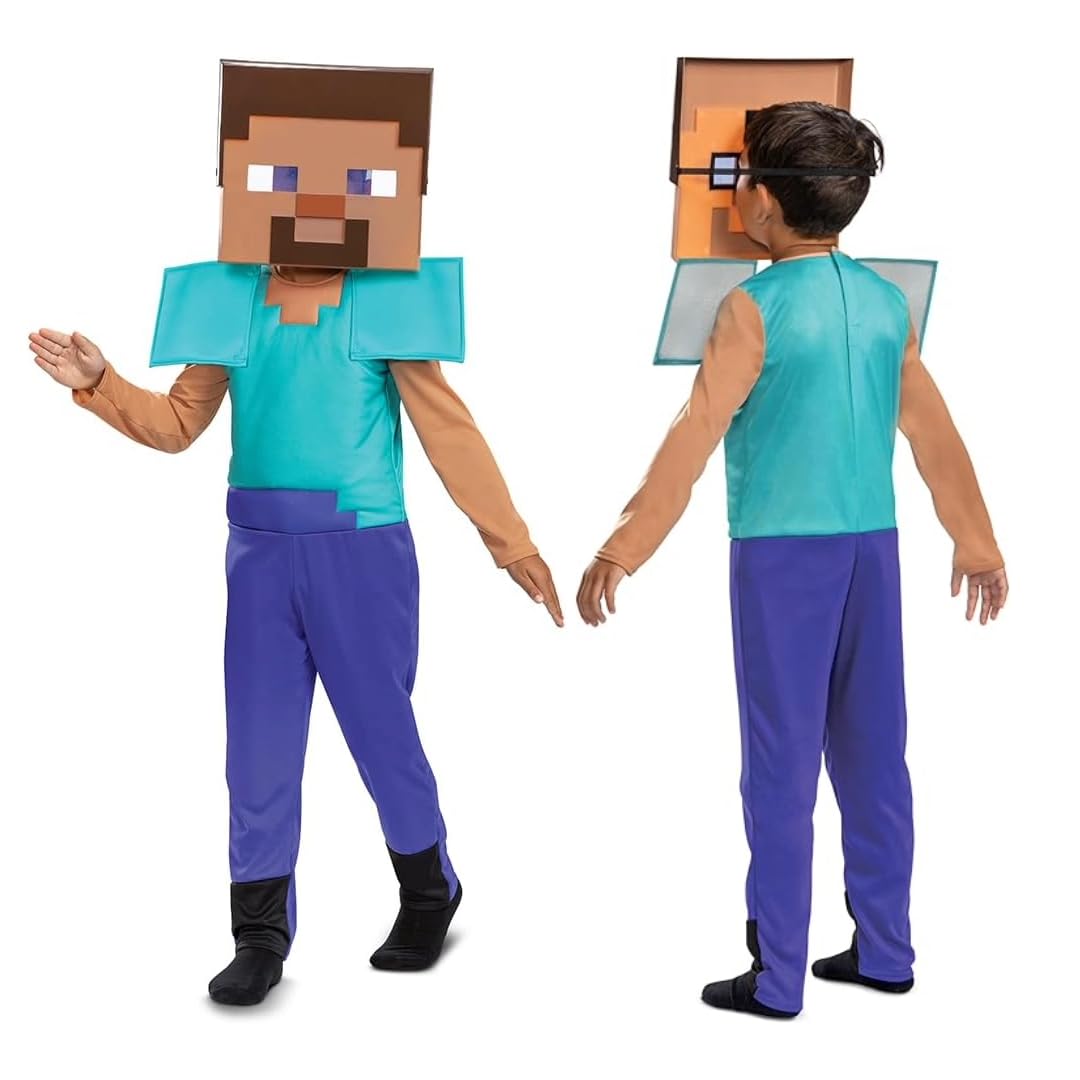 Disguise Minecraft Steve Costume - Kids Size M (7-8 Years) 1
