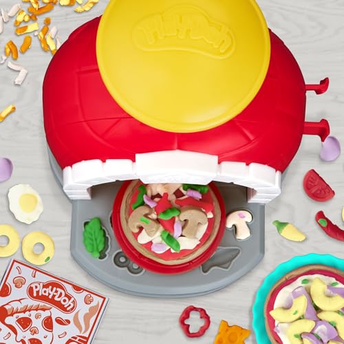 Play-Doh Kitchen Creations Pizza Oven Playset - 6 Colors & 8 Tools for Kids 3+