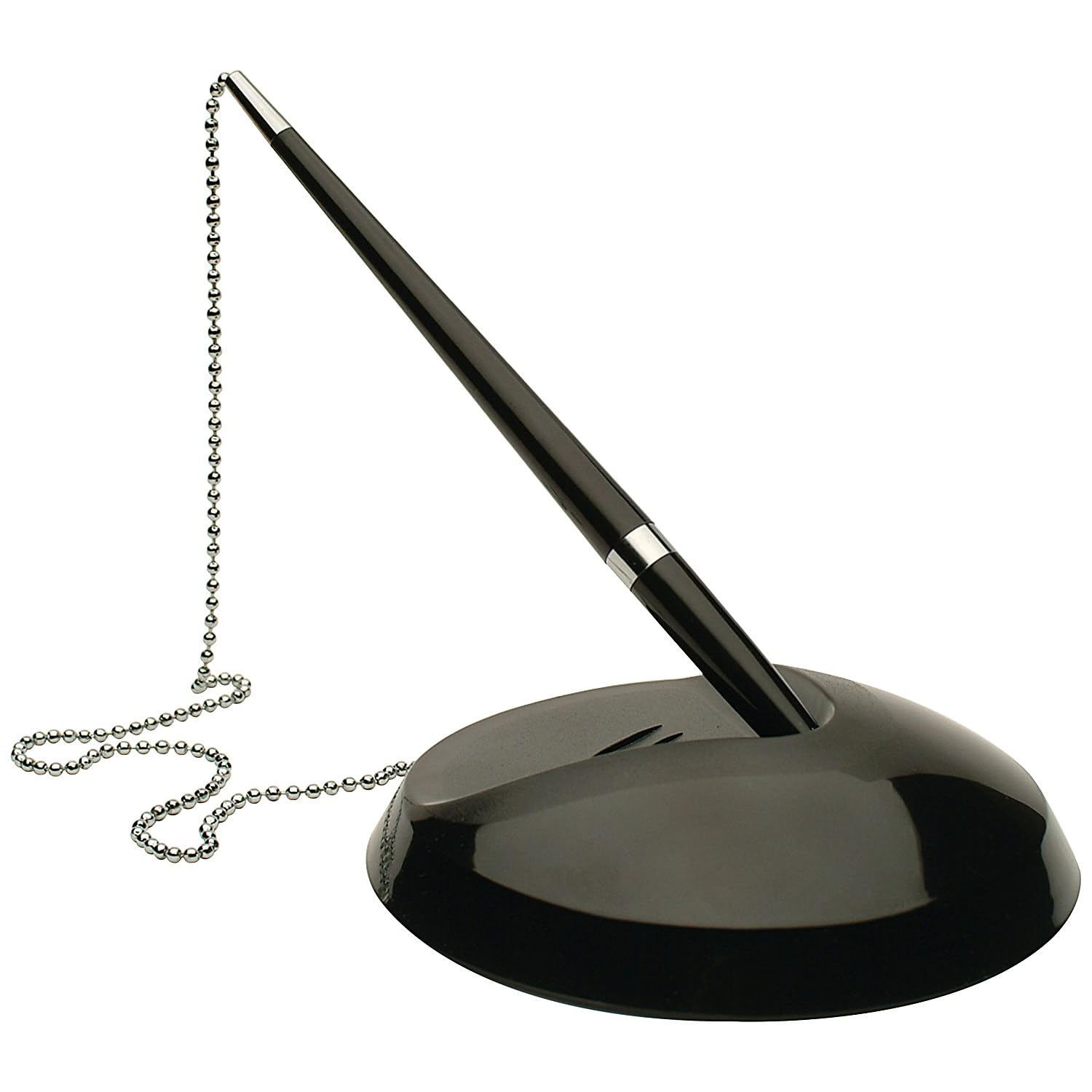 Q-Connect Reception Ballpoint Pen with Chain and Weighted Base | Blue Ink | KF00233 3