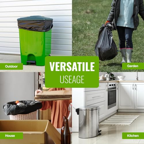EcoBag Extra Strong Heavy Duty Refuse Sacks - 50L Recyclable Bin Bags, 50 Pack