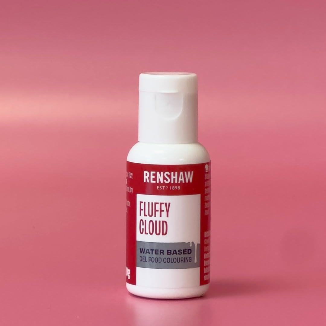 Renshaw Water Based Gel Food Colouring - Fluffy Cloud White | 20g Gel 3