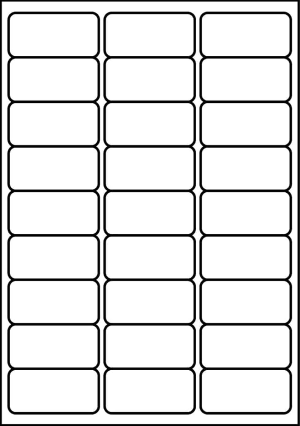 SmithPackaging A4 Self Adhesive Address Labels - 27 Labels/Sheet, 20 Sheets | Matte White Permanent Adhesive