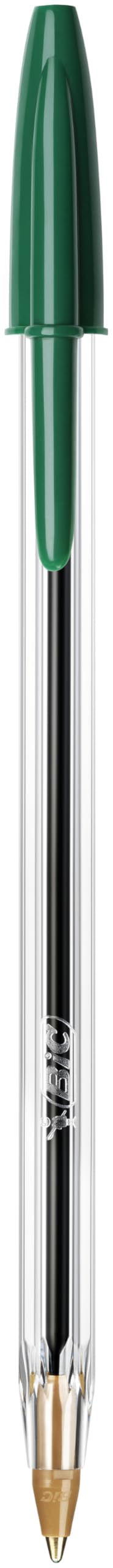 BIC Cristal Original Ballpoint Pens - Medium Point 1.0mm, Green Ink | Box of 50 | Smudge-Free 2