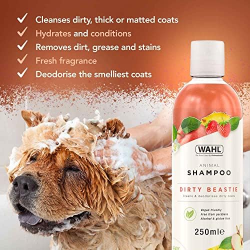 Wahl Dirty Beastie Shampoo - Twin Pack (2 x 250ml) | Cleansing & Deodorizing | Kiwi Scent 4