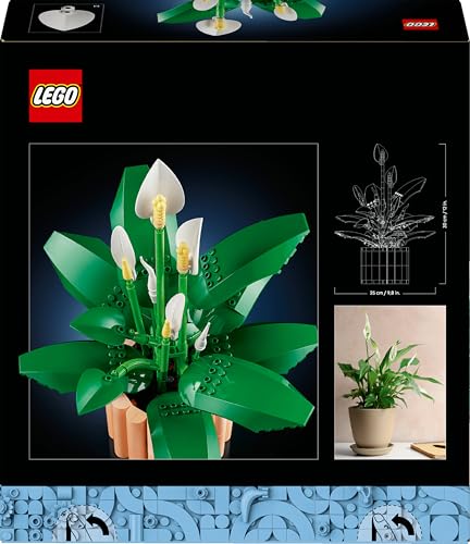 LEGO Botanicals Peace Lily Artificial Potted Plants Set 11504 for Adults | 474 Pieces 11