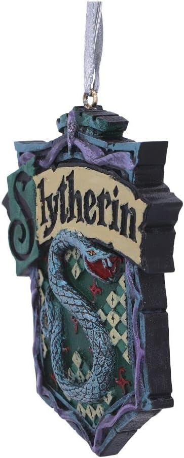 Nemesis Now Harry Potter Slytherin Crest Hanging Ornament, Green, 8cm