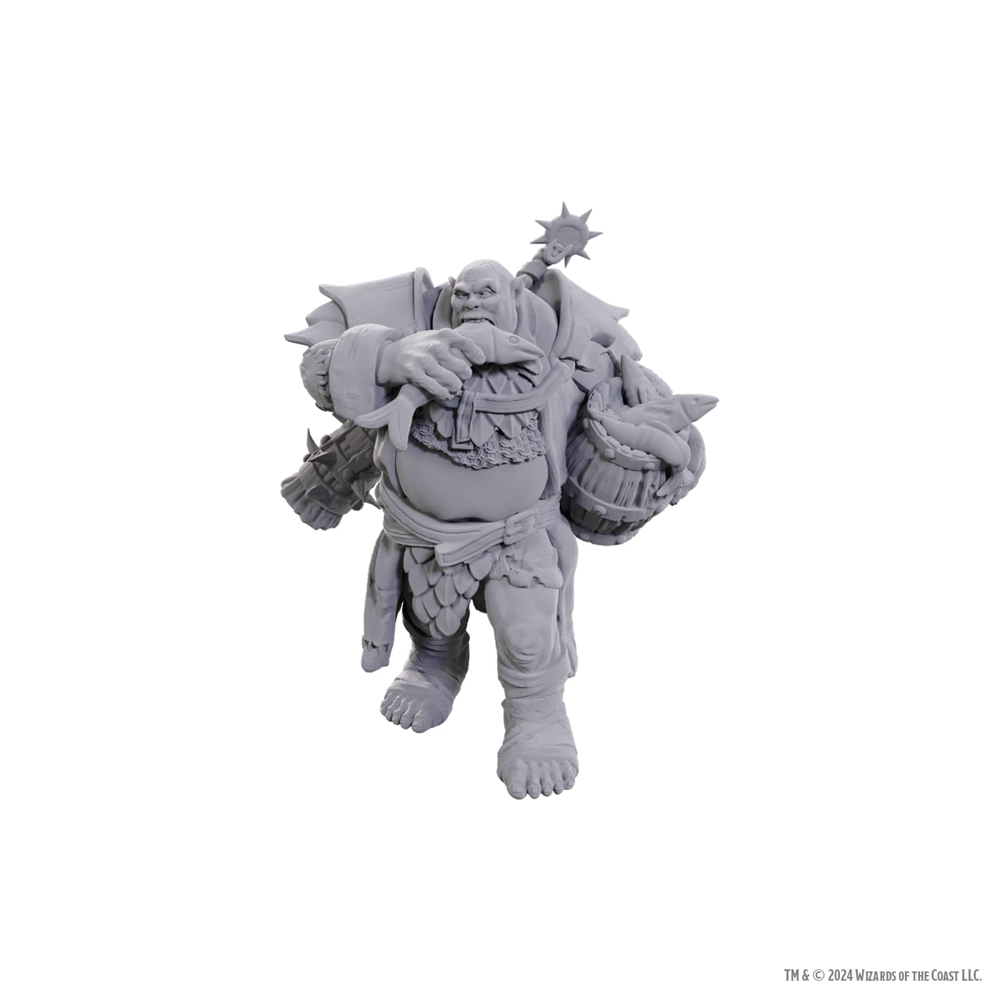 WizKids D&D Nolzur's Marvelous Miniatures - Ogre Soldier (Wave 25) | Unpainted Plastic Figure 1