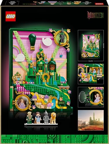 LEGO Wicked Emerald City Wall Art - 3D Building Set for Adults | 1,518 Pieces | Model 75685 10