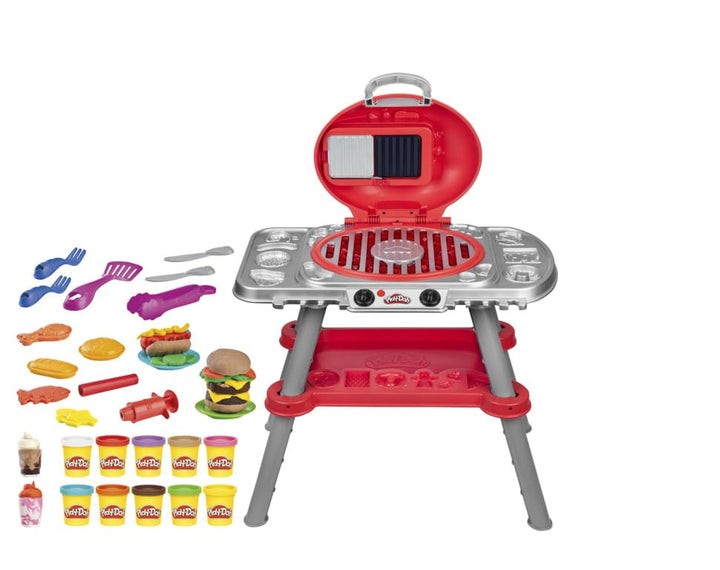 Play-Doh Sizzlin' Grill Toy Playset - Interactive BBQ Role Play for Kids 3+