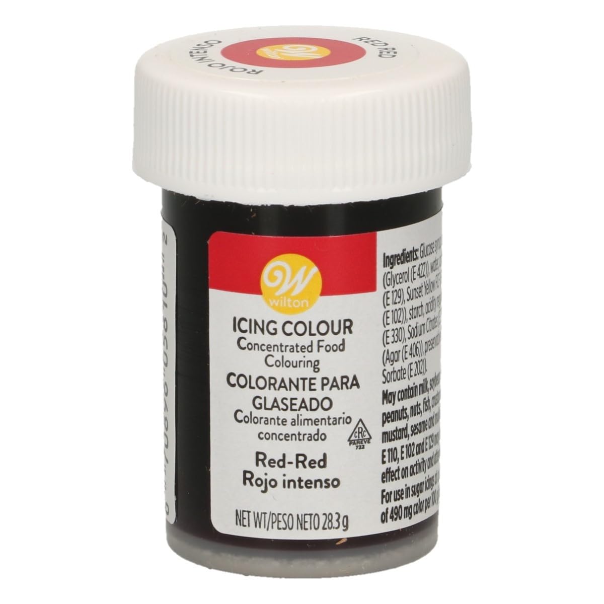 Wilton Red Red Gel Icing Colour - Deep Rich Colour | Gel Paste Formula | 28.3g (1oz) Jar 1