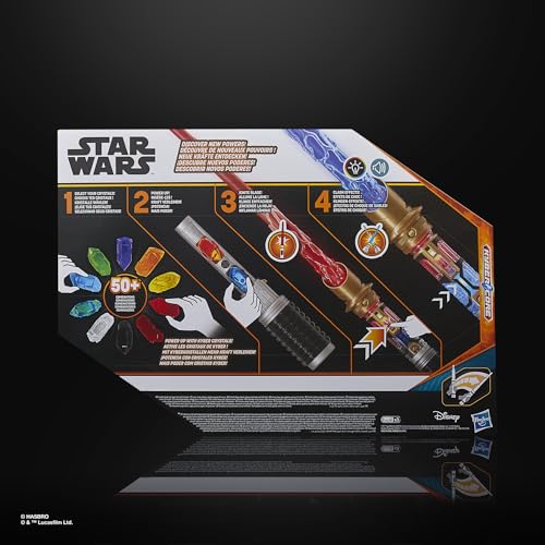 Star Wars Power Crystal Lightsaber - 7 Colors, 10 Swappable Kyber Crystals | Hasbro 17