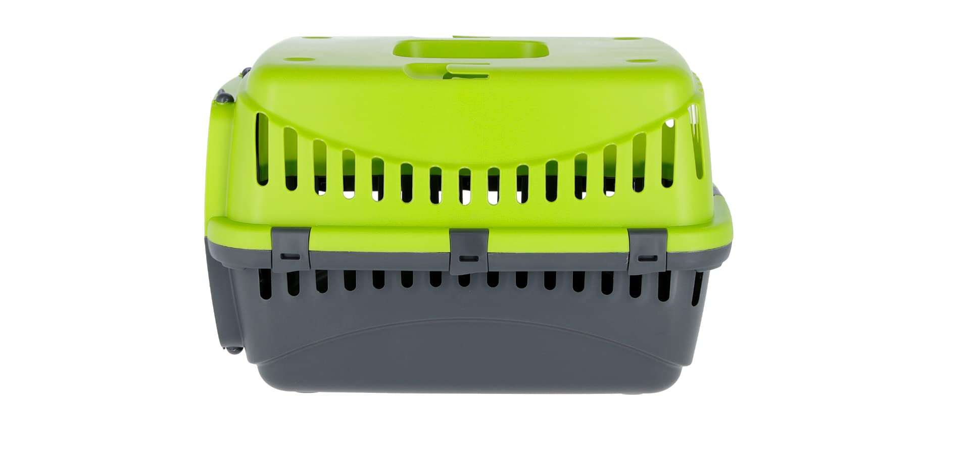 Kerbl Pet Transport Box Expedion with Plastic Door | 45x30x30 cm | Green/Dark Grey 3