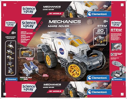 Clementoni NASA Rover Building Set - STEM Educational Toy for Ages 8+ 21