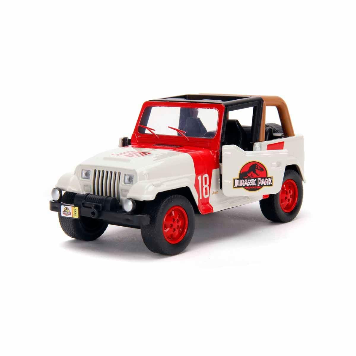 Jada 32129 Jurassic Park 1992 Jeep Wrangler 1:32 Scale Die-Cast Model 2