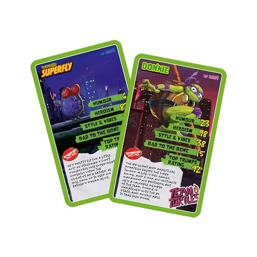 Top Trumps Teenage Mutant Ninja Turtles Dedicated Deck Card Game | Ages 6+ | 2+ Players 4