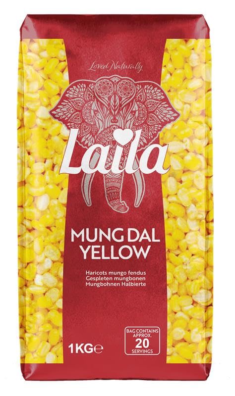 LAILA Moong Dal Yellow - 1 kg, Pack of 4