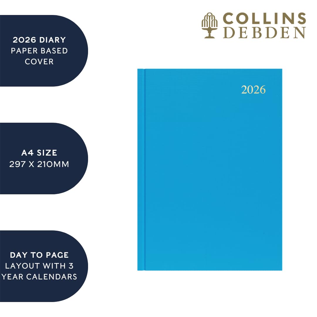 Collins - Essential - 2026 12 Month Calendar Year Planner, Day-To-Page Diar 2