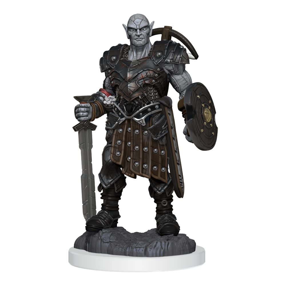 WizKids D&D Nolzur's Marvelous Earth Genasi Fighter Unpainted Miniature 3