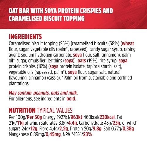 JB's TREK High Protein Flapjack Biscoff - Plant-Based Vegan Snack - 50g 5