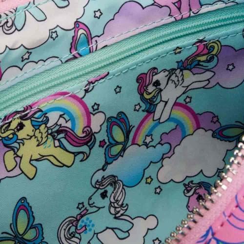 Loungefly My Little Pony All Over Print Crossbody Bag with Detachable Coin Purse (Multicolor)