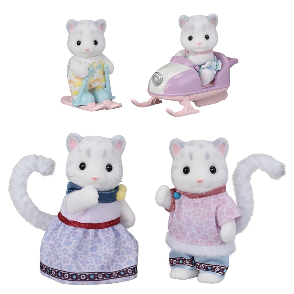 Sylvanian Families Snow Leopard Family Playset | Model 5814 | Ages 3+ 1