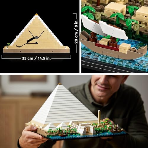 LEGO Architecture 21058 Great Pyramid of Giza Building Set | 1,476 Pieces | Ages 18+ 9