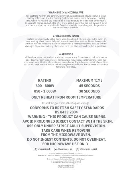 Warmies - Blue Dragon Weighted Teddy Junior Size Microwavable Heat Pad with French Lavender