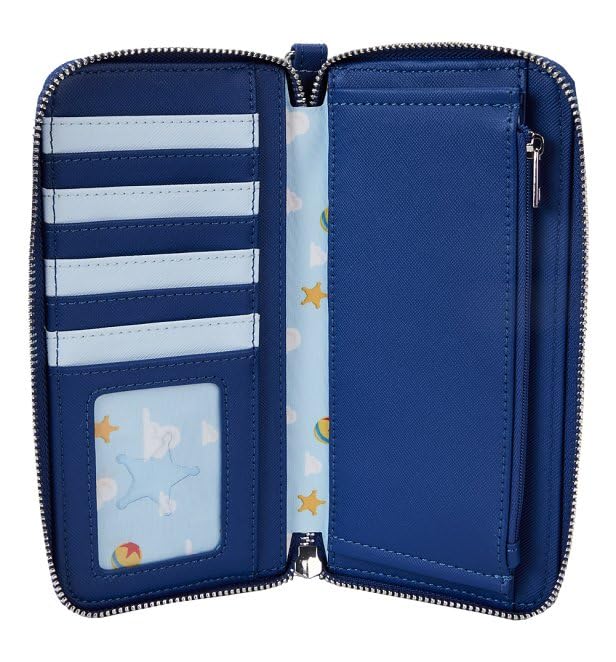 Loungefly Toy Story Villains Zip Around Wristlet Wallet Blue (WDWA3013)