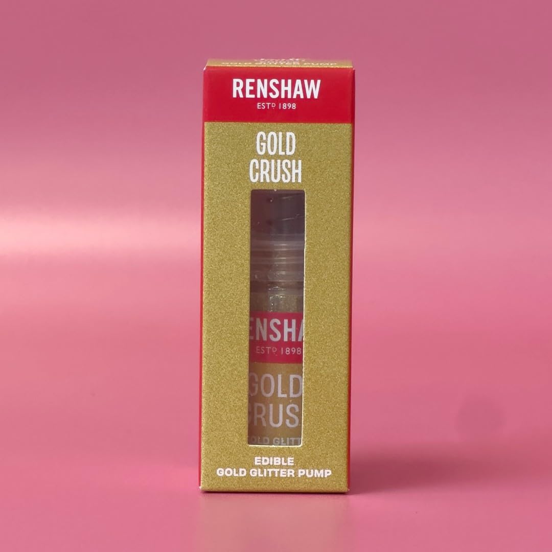 Renshaw Edible Glitter Pump - Gold Crush High Shine Lustred Glitter | 4 g
