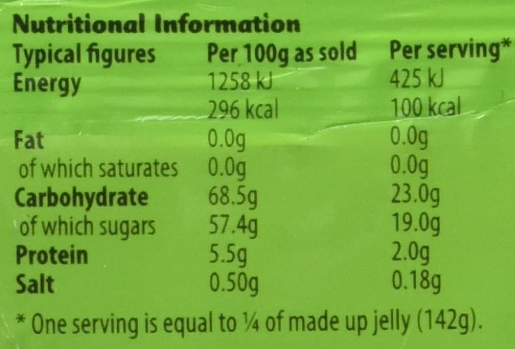Hartleys Orange Flavour Jelly - Fat Free, No Artificial Colours | 135g Pack