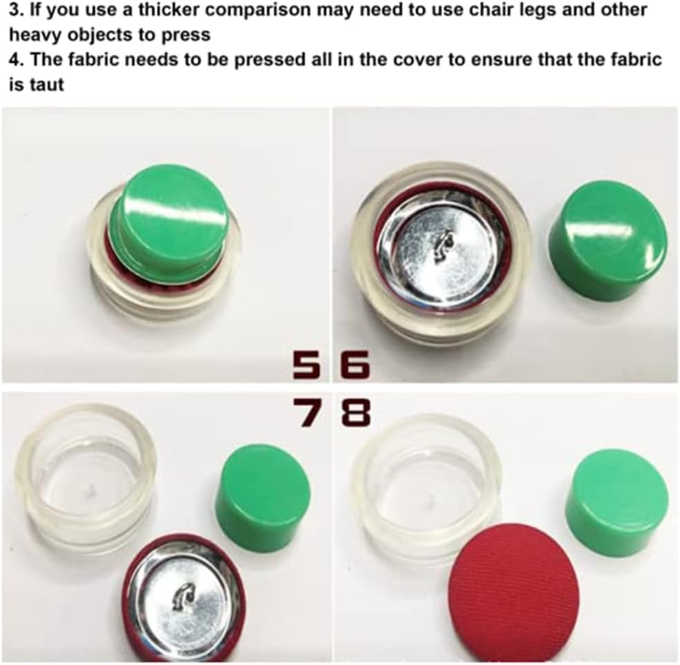 Plawee Cover Button Kit with 5 Sizes and Tools - DIY Sewing Craft Set