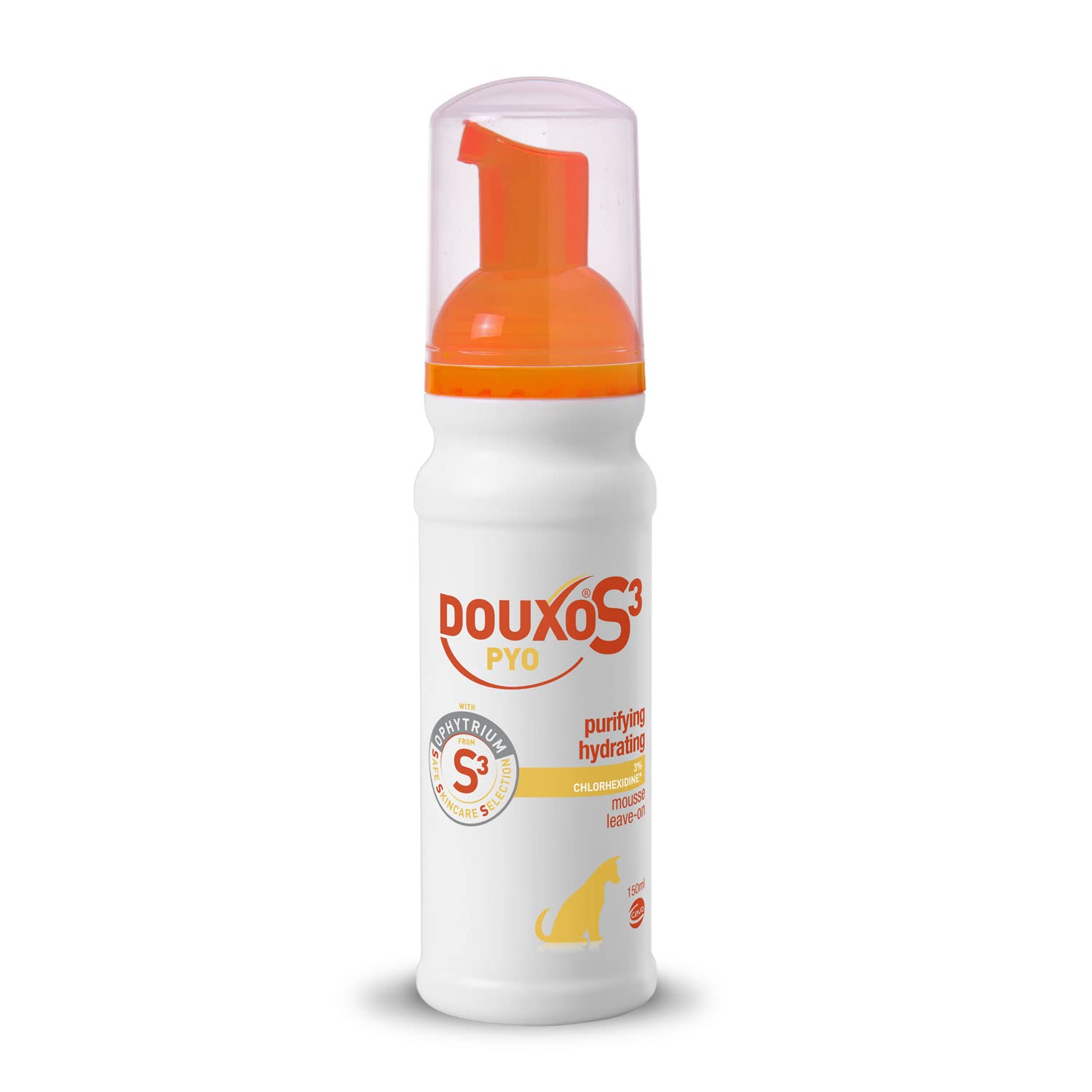 Douxo S3 PYO Antibacterial & Anti-Yeast Dog Mousse - Leave-On Waterless Formula | 150 ml