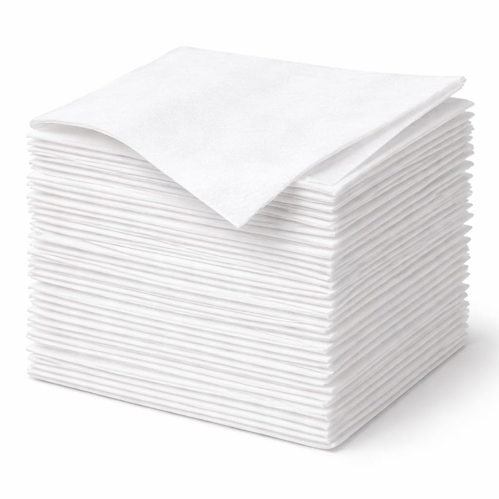 1ABOVE White Paper Napkins - 100 Pack, 1-Ply, 30x30 cm Soft & Strong Serviettes