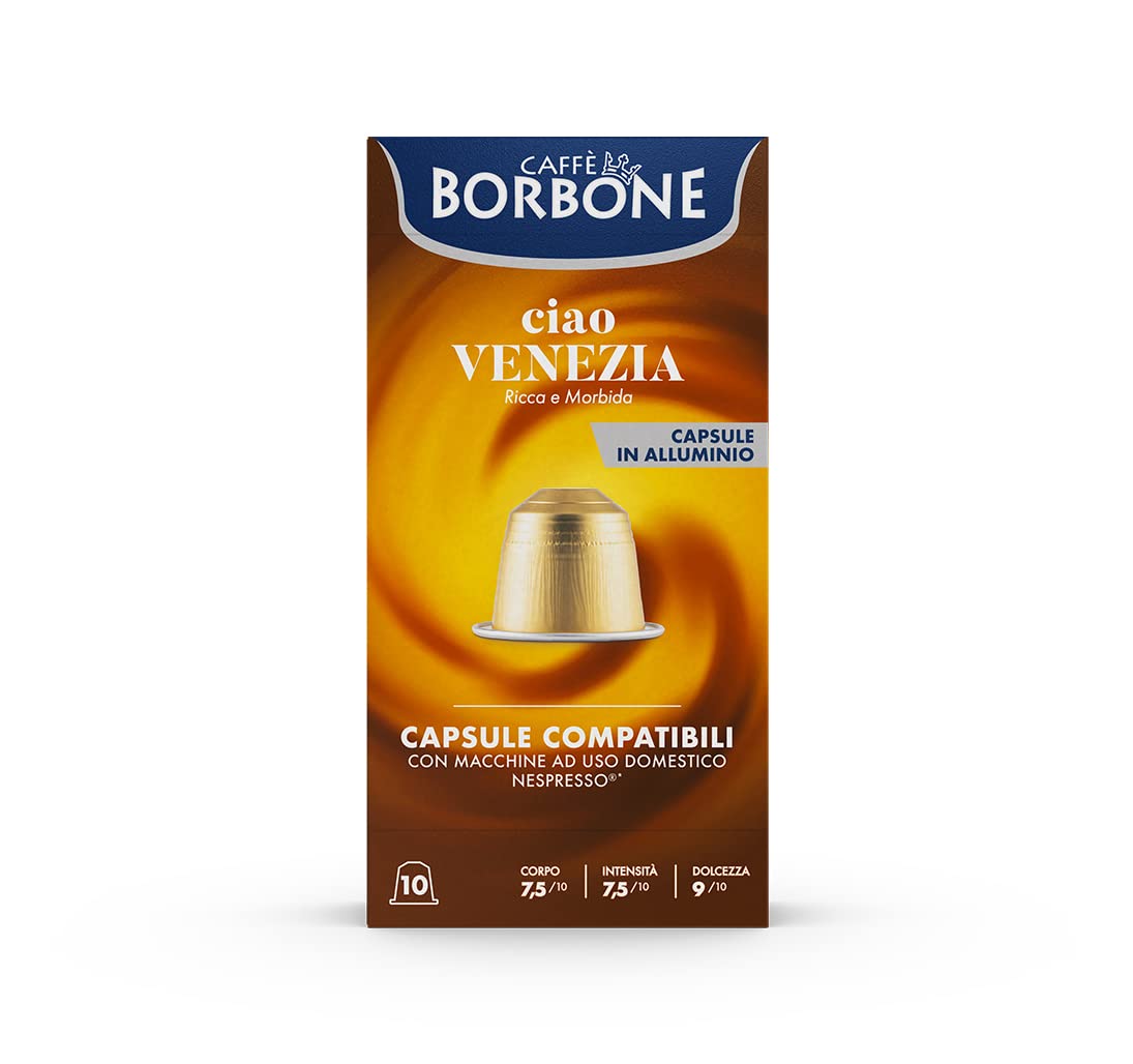 CAFFÈ BORBONE Ciao Venezia Blend Coffee Capsules - 100 Count Aluminum Pods (10 Packs) 6