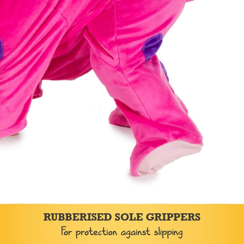 PRETEND TO BEE Dinosaur Monster Onesie - Pink and Purple Fancy Dress Costume for Kids 2