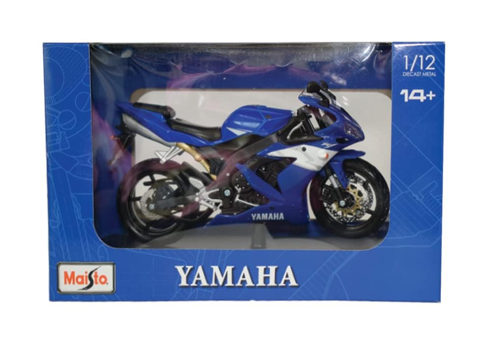 Maisto Yamaha YZF-R1 1:12 Scale Diecast Model Motorcycle | Articulated Steering 3