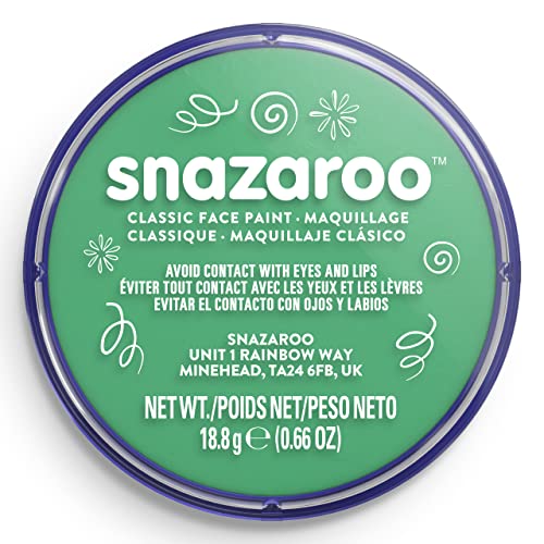 Snazaroo Classic Face and Body Paint - Bright Green (18.8g)