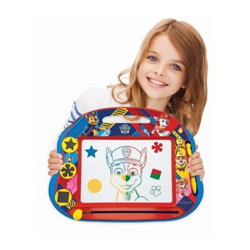 LEXIBOOK Paw Patrol Magic Magnetic Drawing Board - Multicolour Drawing, Stylus & 3 Stamps | Ages 3+ 3