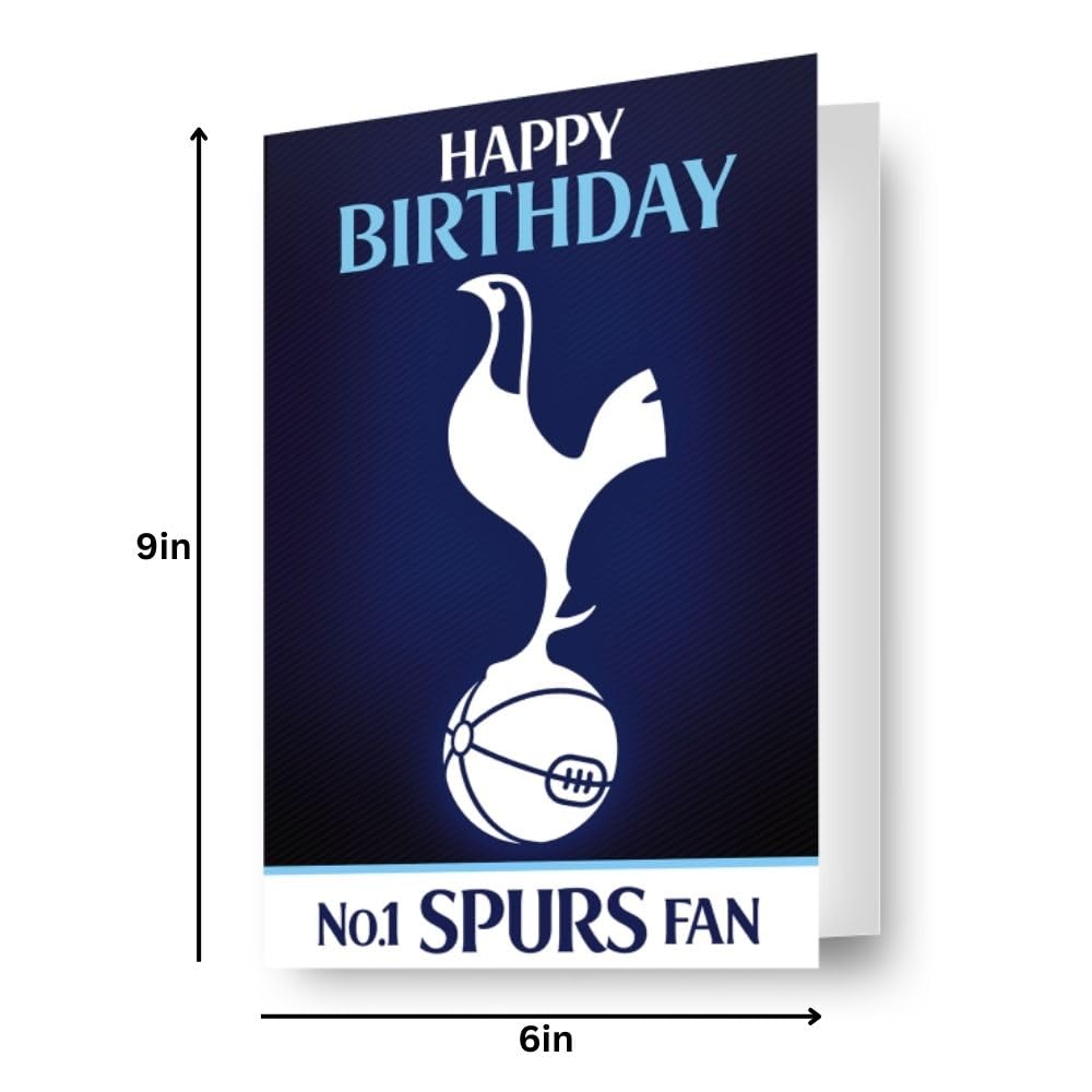 Danilo Promotions LTD Tottenham Hotspur FC 3D Effect Birthday Card | Plastic Free Packaging | Official Product 2