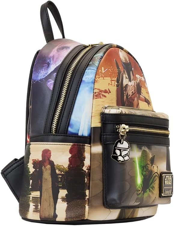 Loungefly Star Wars: Episode II Attack of the Clones Scene Mini Backpack (Polyurethane)