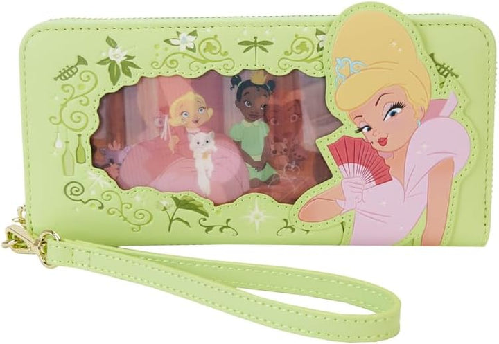 Loungefly Disney Princess and The Frog Tiana Lenticular Zip Around Wallet (LF-WDWA2879)