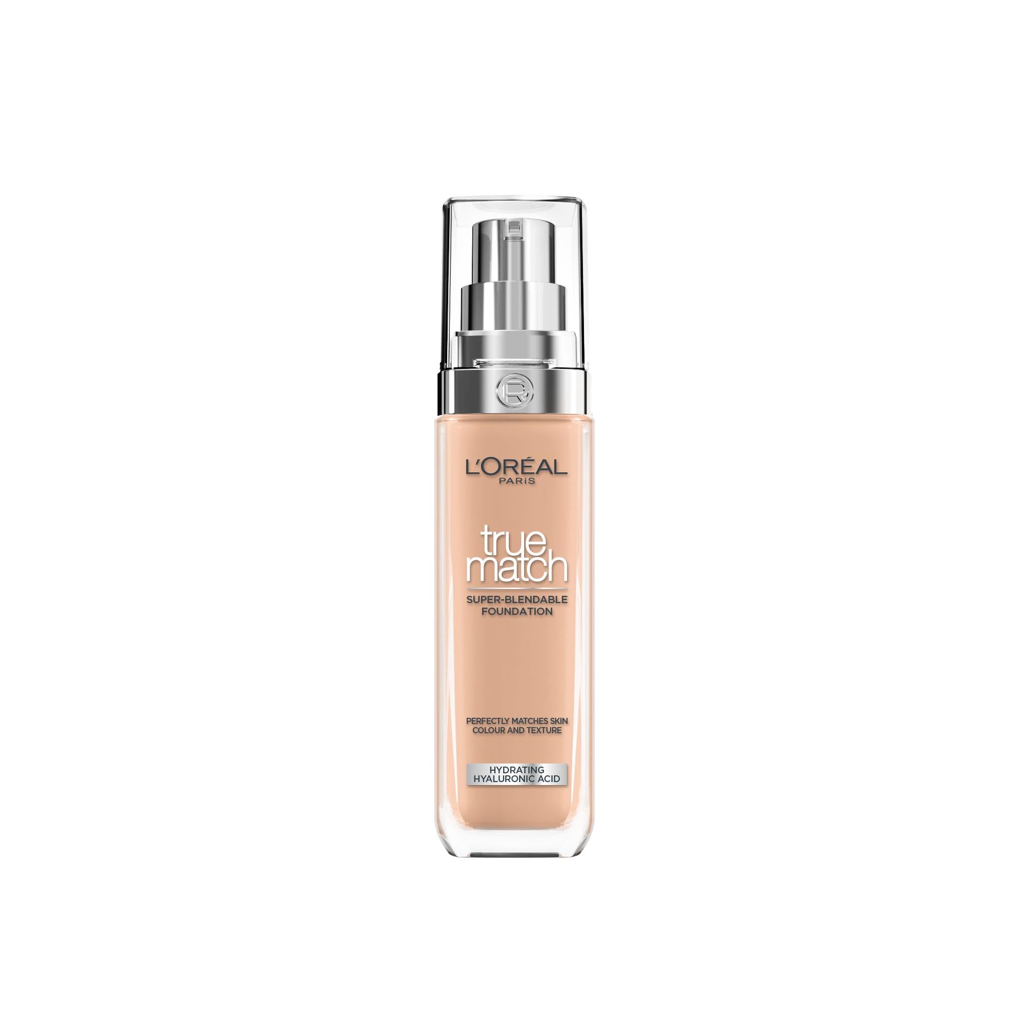 L'Oréal Paris True Match Liquid Foundation - Skincare Infused with Hyaluronic Acid, SPF 16, 5C Rose Sand, 30 ml 1